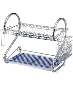 2 Layer Stainless Steel Dish Rack 22"