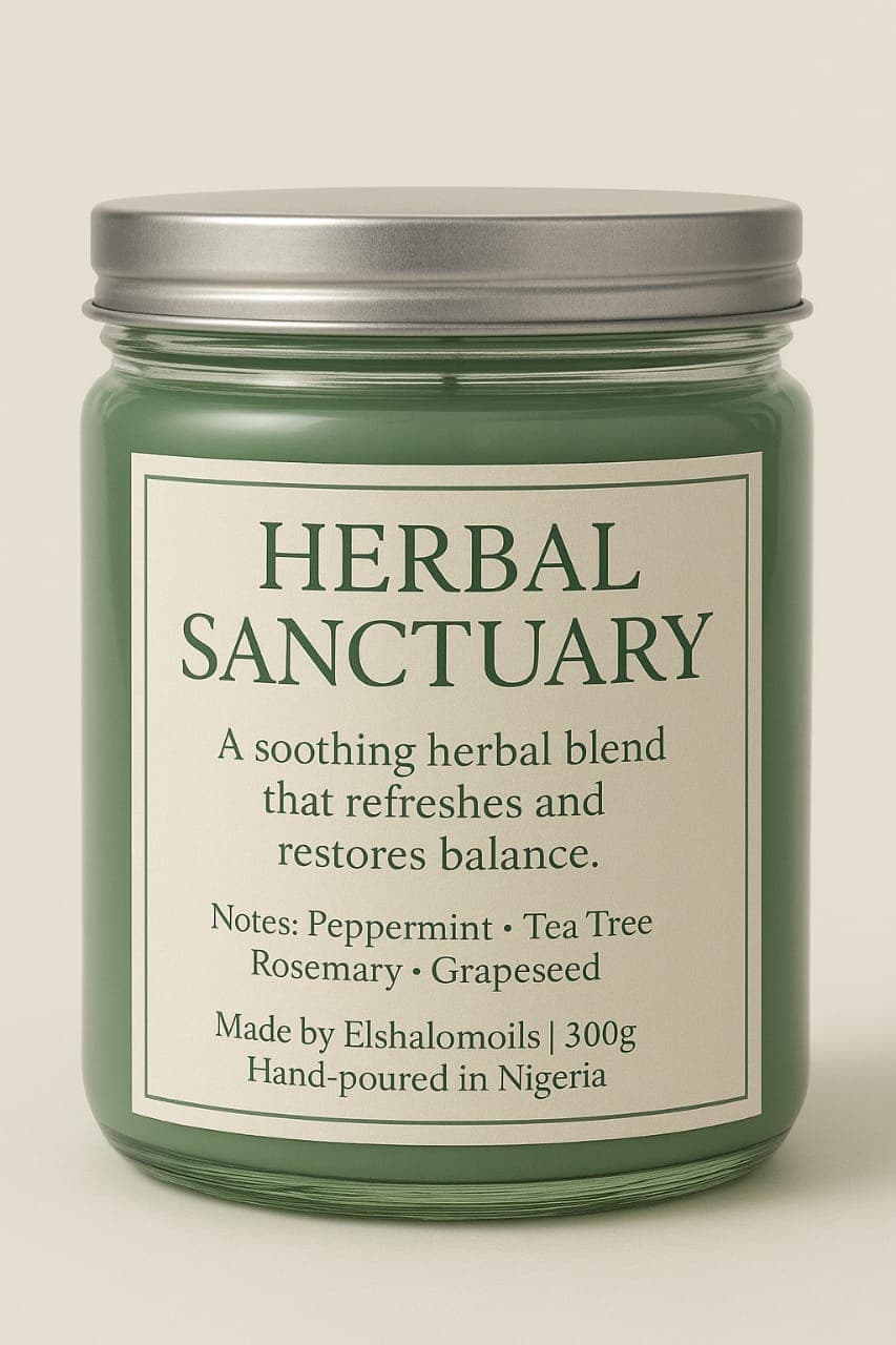 Elshalomoils Aromatherapy Scented Candles (Herbal Sanctuary) 300g